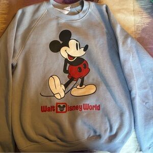 Disney World Light Blue Mickey Crewneck